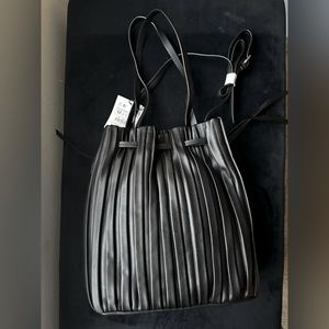 Zara Pleated Bucket Bag. Authentic new with tags.